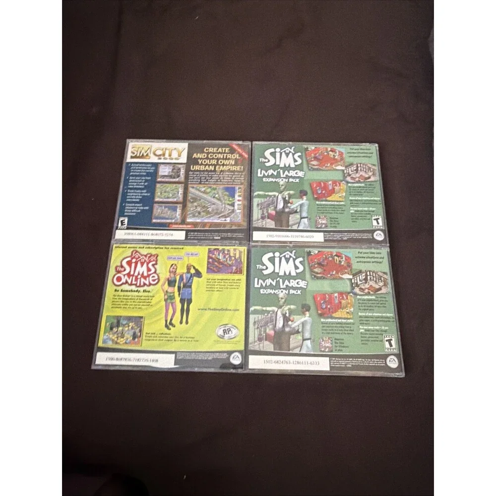 The Sims Jewel Case Original PC CD ROM Plus Expansion Packs Hot Date Vacation ++